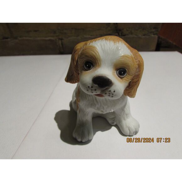 Homco sweet playful puppy dog COCKER SPANIEL vintage 1407 Taiwan 3" figurine - Picture 1 of 7